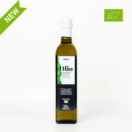 Olio Extra Vergine d'oliva Italiano Biologico Verdolì - 0,50 cl