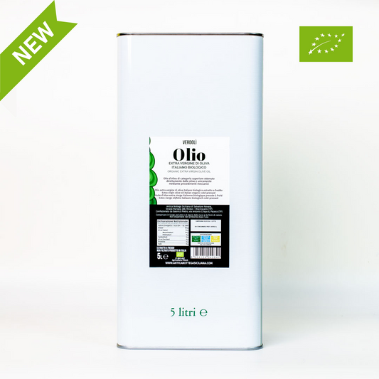 Olio Extra Vergine d'oliva Italiano Biologico Verdolì - 5L