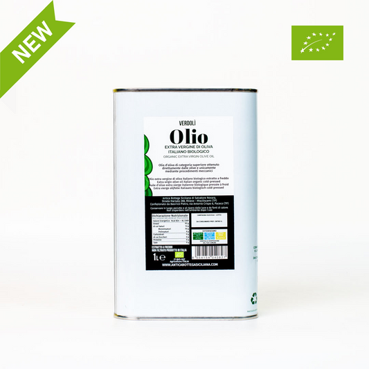 Olio Extra Vergine italiano Biologico Verdolì - 1 litro