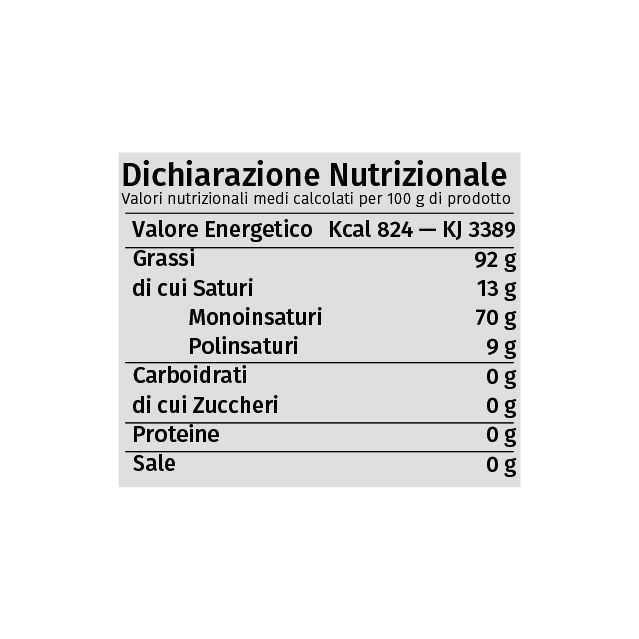 Olio Extra Vergine d'oliva Italiano Biologico Verdolì - 0,50 cl