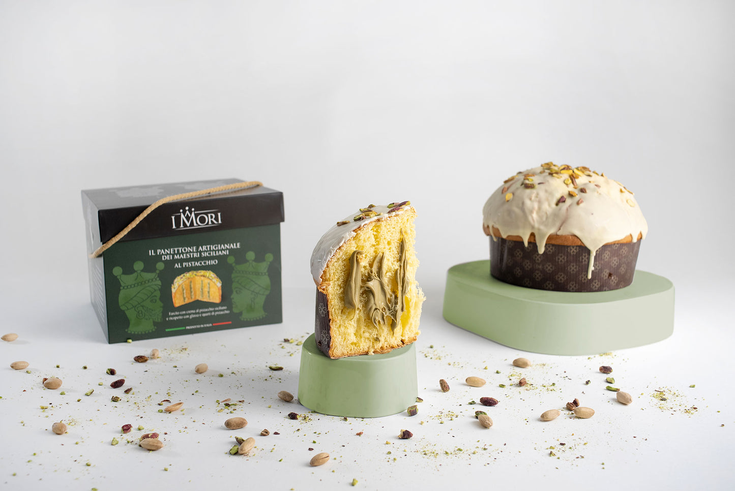 SICILIAN PISTACHIO PANETTONE 1KG - BOX