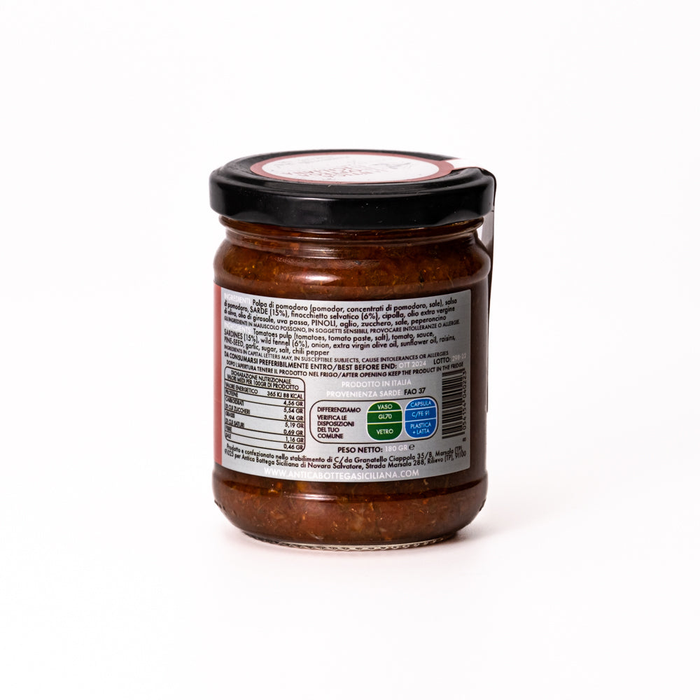 CONDIMENTO PASTA CON LE SARDE 180