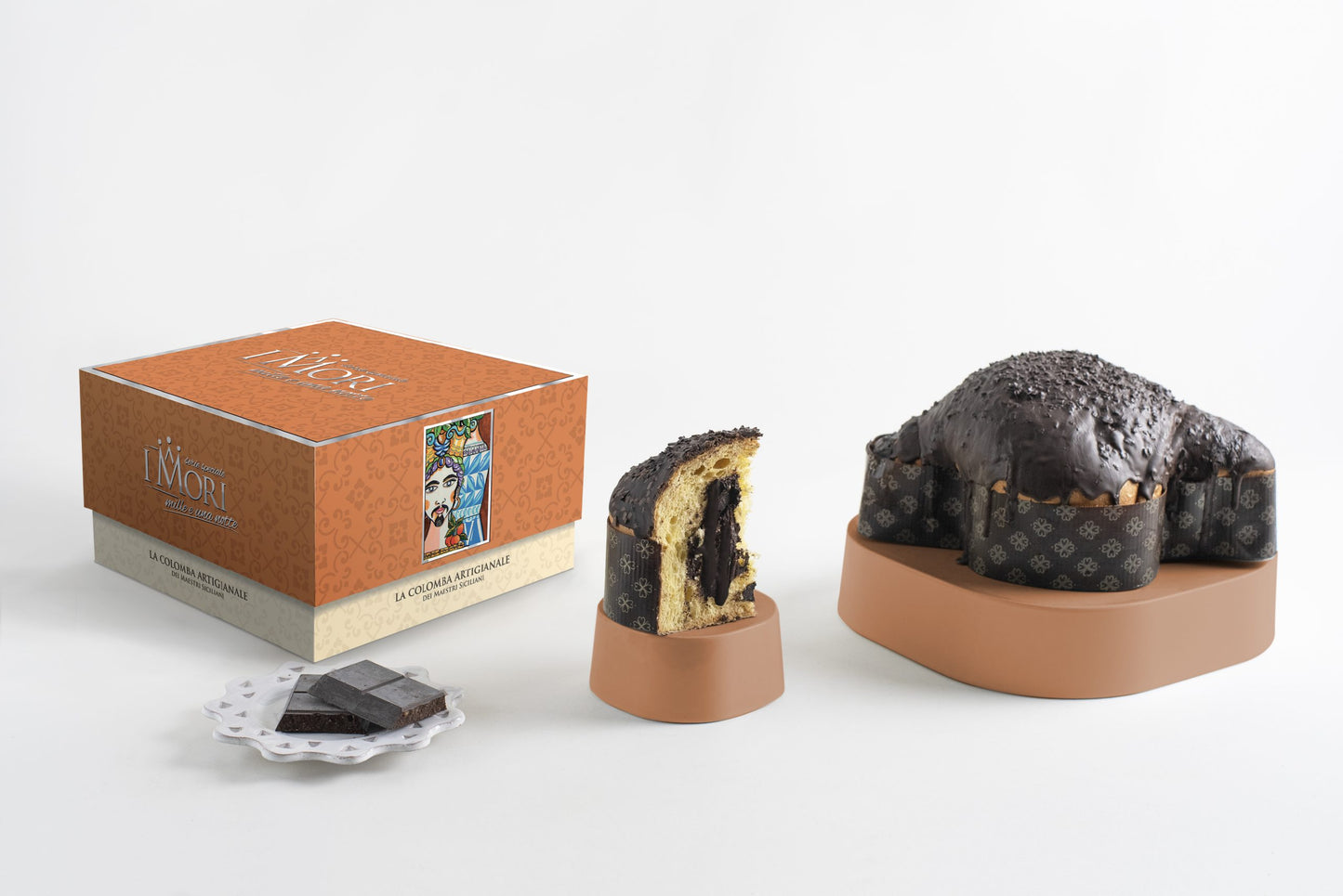 COLOMBA I MORI AL CIOCCOLATO NERO DI MODICA